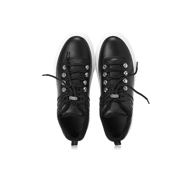 HOGAN CASSETTA 365 Low Top Skateboard Shoes Men's Black White-2
