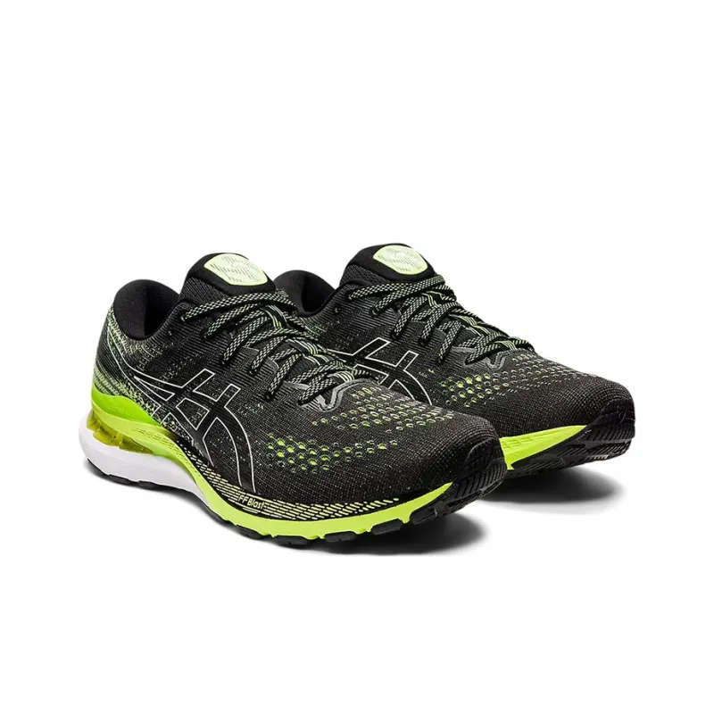 Asics Gel Kayano 28 2E Wide 'Black Hazard Green'-2