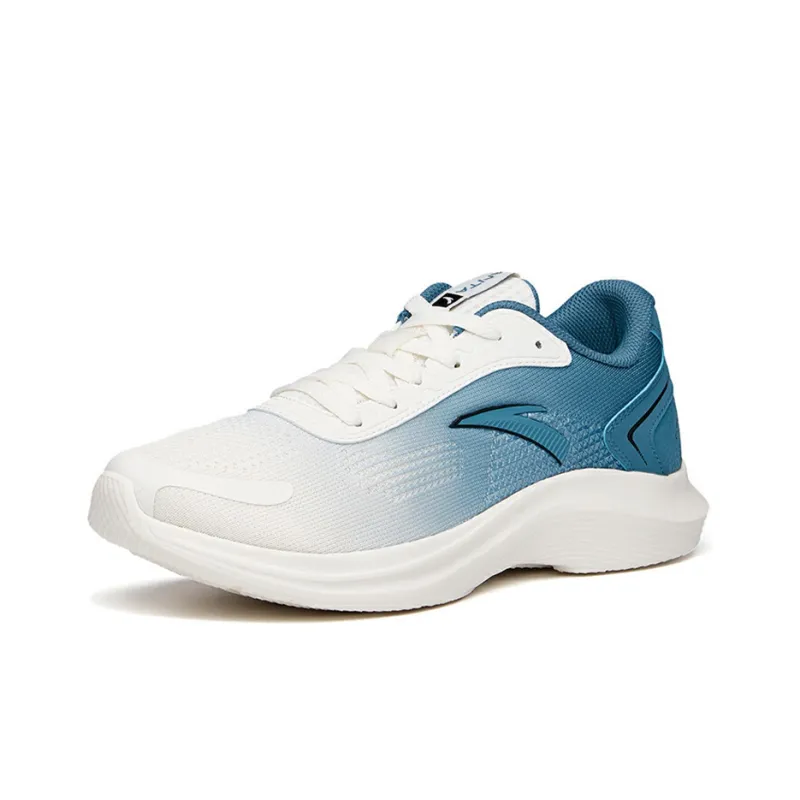 Anta Running Collection Slip-Resistant Breathable Low-Top Running Shoes Men's White Blue-1