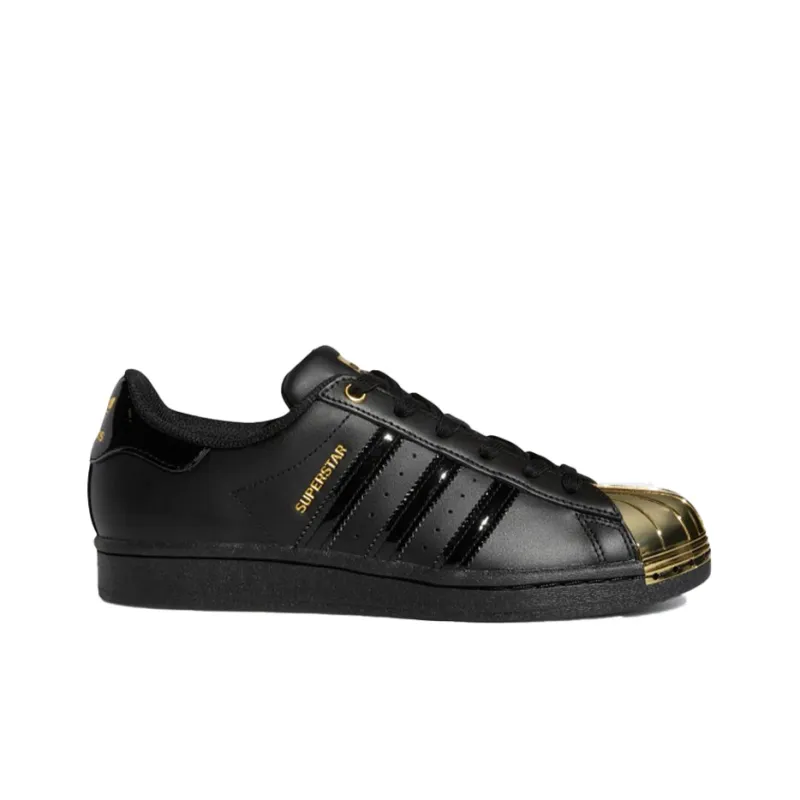 Adidas Superstar Metal Toe Black Gold Metallic Women's-1