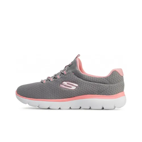 Skechers Summits Running Shoes Women's Low-Top Gray/Pink