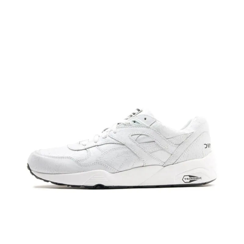 PUMA R698 Trinomic Crckl Wear-Resistant Slip-Resistant Low-Top Casual Shoes Men's White-0
