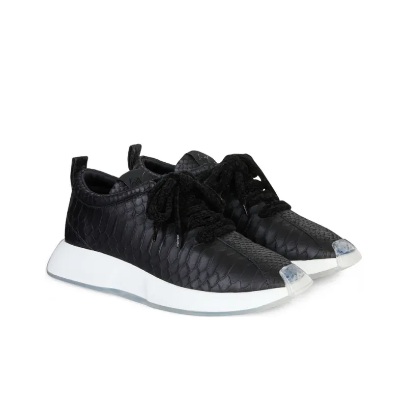 Giuseppe Zanotti/GZ Fero Cushioned Slip-Resistant Low-Top Casual Shoes Men's Black-1