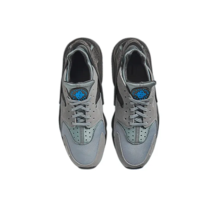 Nike Air Huarache Grey Suede Laser Blue-3