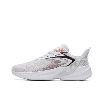 361° Cushioning, Slip Resistant, Breathable, Lightweight Low Top Running Shoes Men's White Red