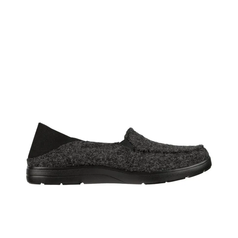 Skechers ARCH FIT LOUNGE Cushioning Anti-Slip And Wear-Resistant Low-Top Casual Shoes Women's Black Gray-1