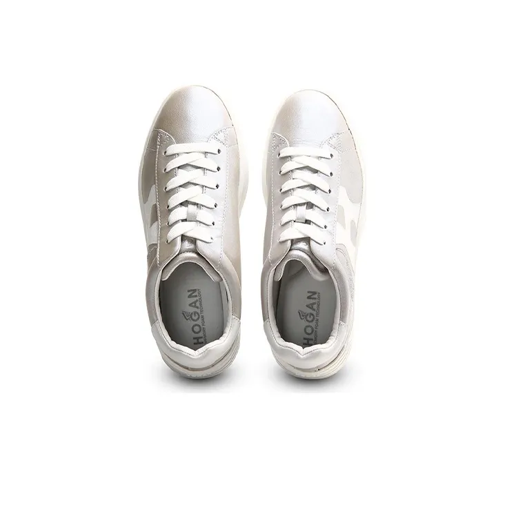 HOGAN Rebel Casual Shoes Women's Low-Top Silver-2