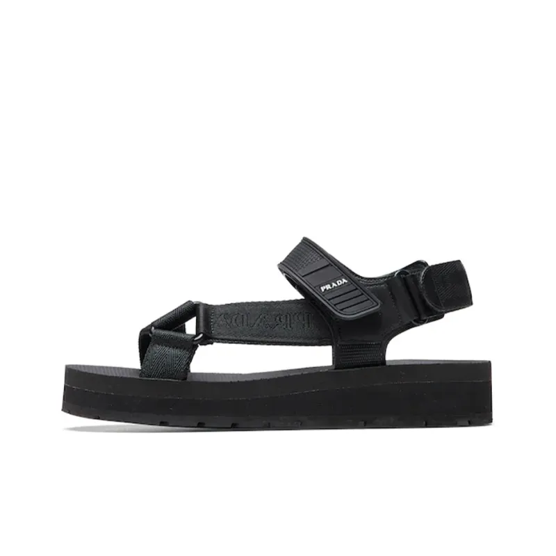 PRADA Beach Sandals Women's Black-0