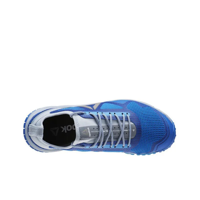 Reebok All Terrain Freedom Slip-Resistant Cushioning Low-Top Running Shoes Men's Blue Gray-3