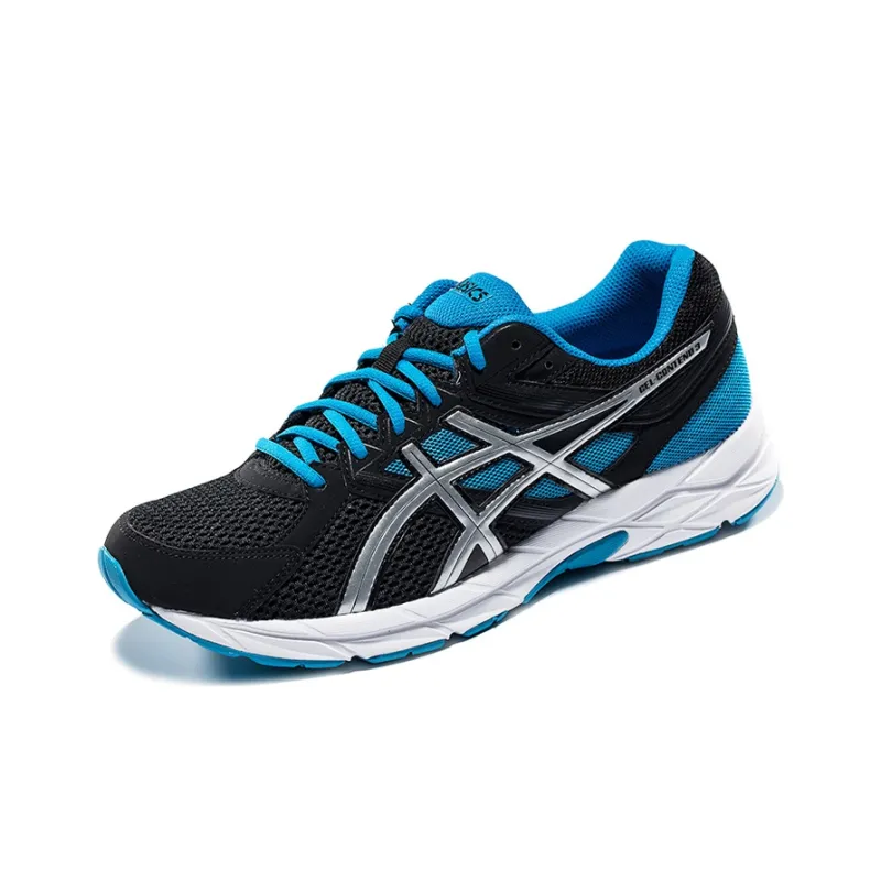 Asics Gel-Contend 3 Durable Breathable Low-Top Running Shoes Men's Black Blue-1