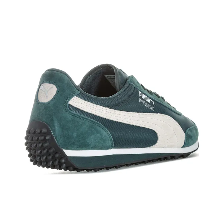 PUMA Fast Rider Cushioning Anti-Slip Wear-Resistant Breathability Low-Top Running Shoes Men's Green White-2