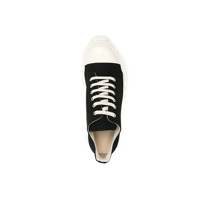 Rick Owens DRKSHDW Abstract Low Strobe Cotton Denim Black Milk-4