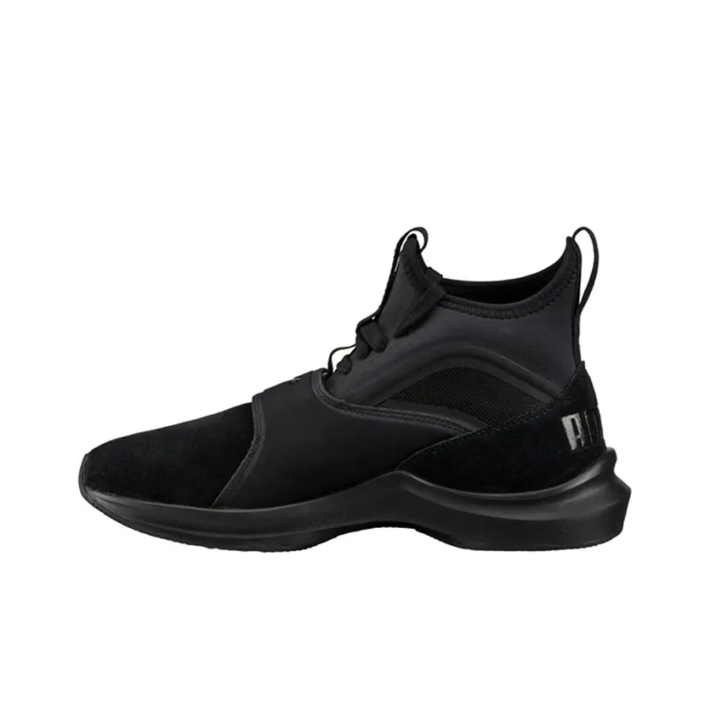 PUMA Phenom Anti-Slip Wear-Resistant Mid-Top Running Shoes Women's Black-0