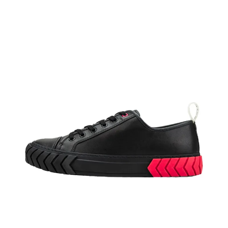Both Skateboard Shoes Women's Low Top Black/Red-0