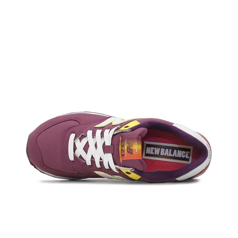 New Balance NB 574 Cushioning Anti Slip And Wear Resistant Low Top Running Shoes Women's Purple-2