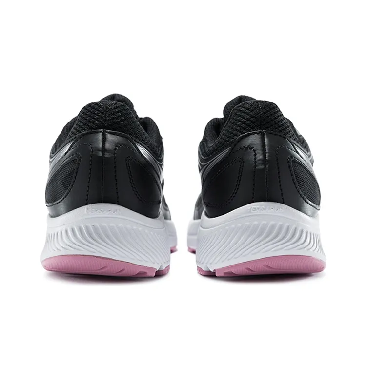 Saucony Cohesion 14 Running Shoes Women's Low Top Black Pink Red-3