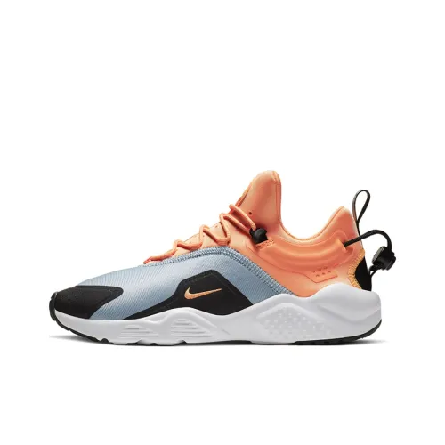 Nike Huarache City Running Shoes Women's Low-Top Gray/Black/Orange