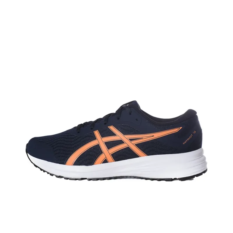 Asics Patriot Durable Breathable Low-Top Running Shoes Men's Blue Orange-0