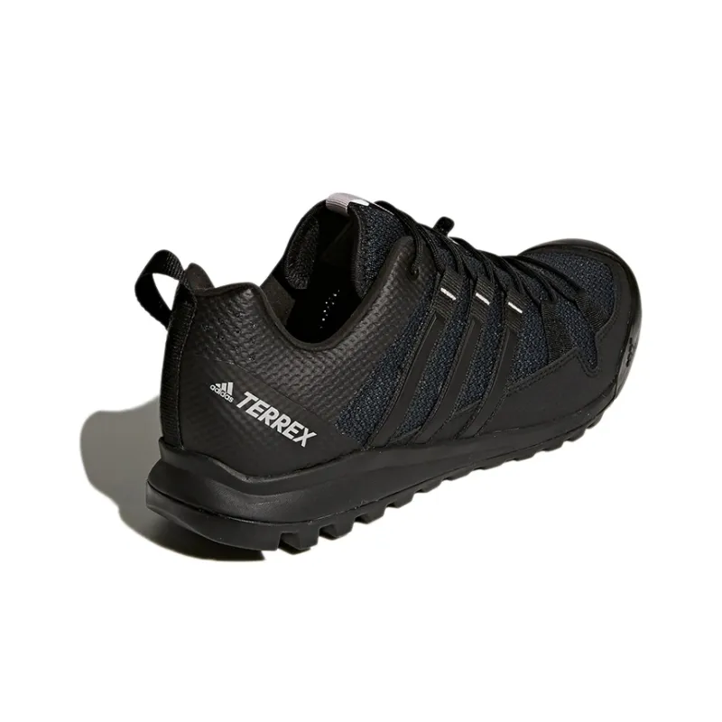 Adidas Terrex Solo Wear-Resistant Low-Top Trekking Shoes Men's Gray Black-3