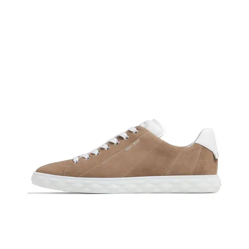 Jimmy Choo Diamond Skateboard Shoes Men Low-Top Mocha