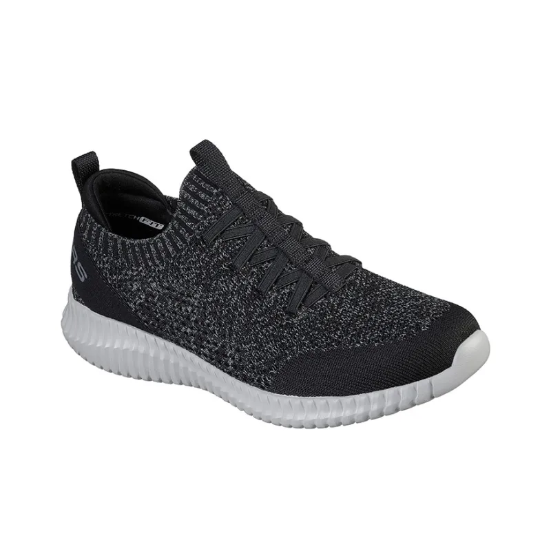 Skechers Elite Flex Casual Shoes Men Low-Top Black/White-2