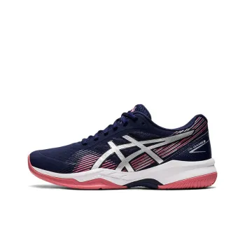 Asics Gel-Game 8 Breathable Lightweight Low-Top Running Shoes Women's Navy Blue Silver Pink