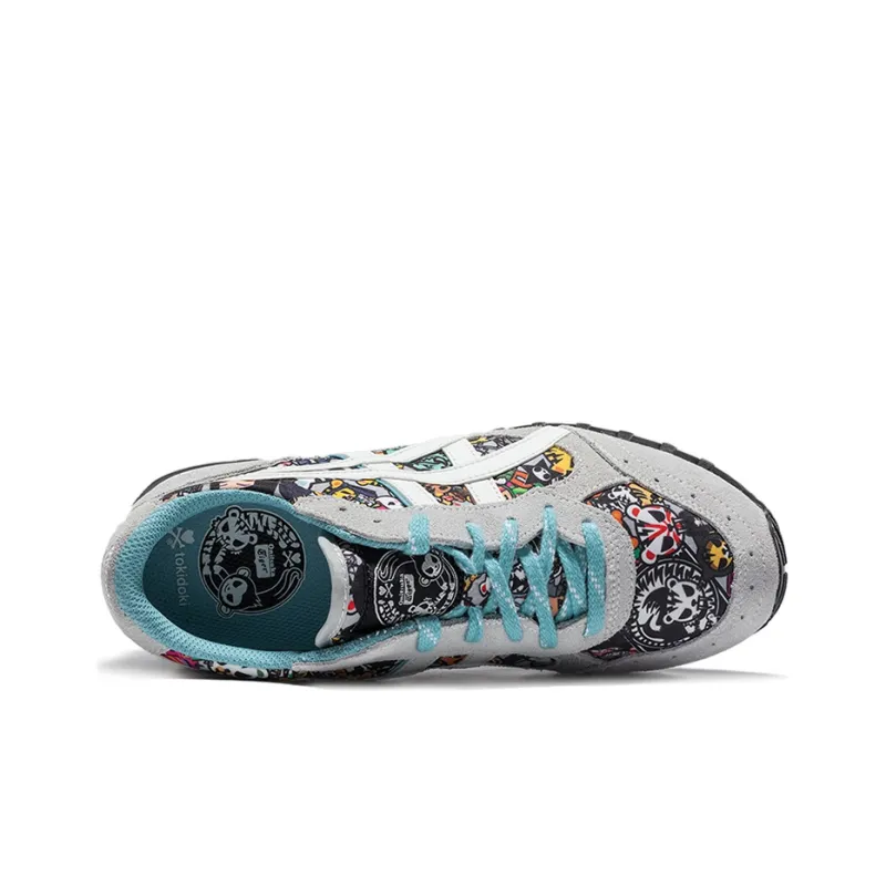 Onitsuka Tiger Colorado Series Running Shoes Women's Low Top Gray/Blue/White/Red/Black-2