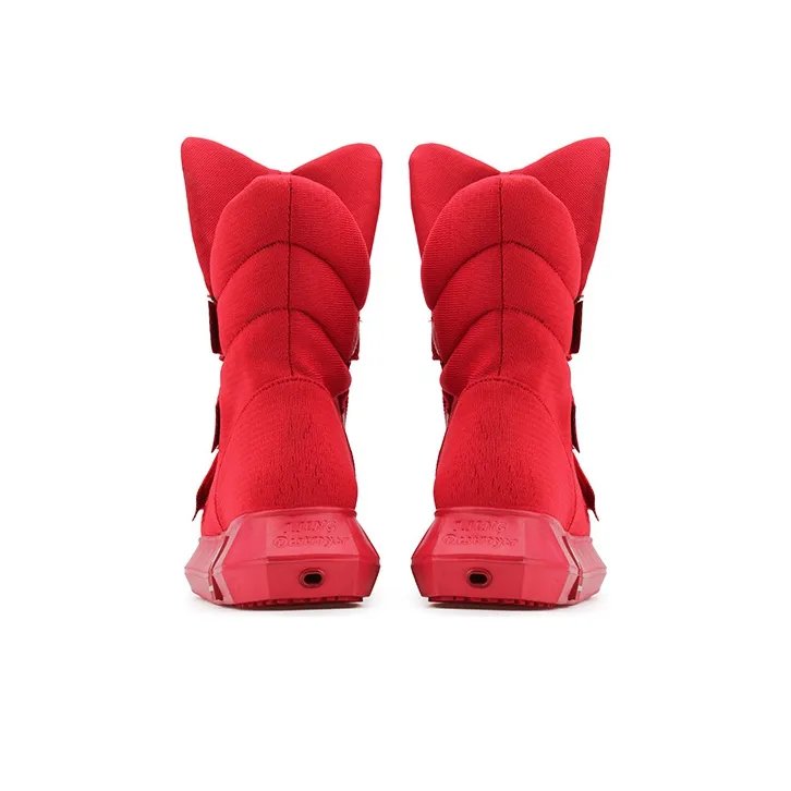 NORVINCY Skateboard Shoes Unisex High Top Red-3