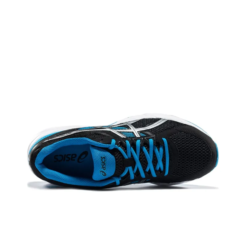 Asics Gel-Contend 3 Durable Breathable Low-Top Running Shoes Men's Black Blue-2