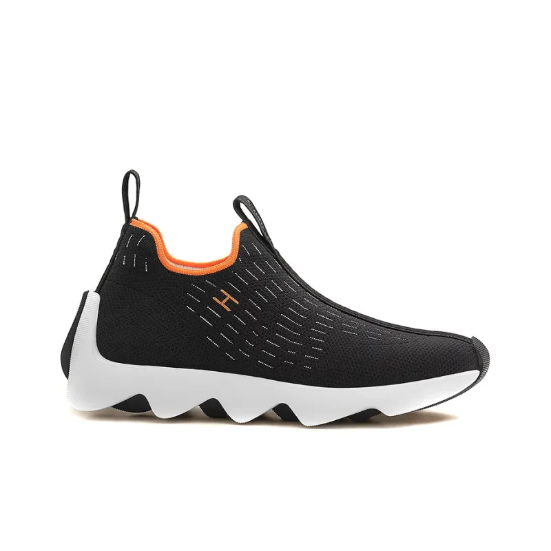 HERMES Eclair Casual Shoes Women's Low Top Black-1