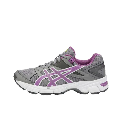 Asics Gel-190TR Anti-Slip Wear-Resistant Low-Top Running kids shoes Women's Gray Purple D-Width