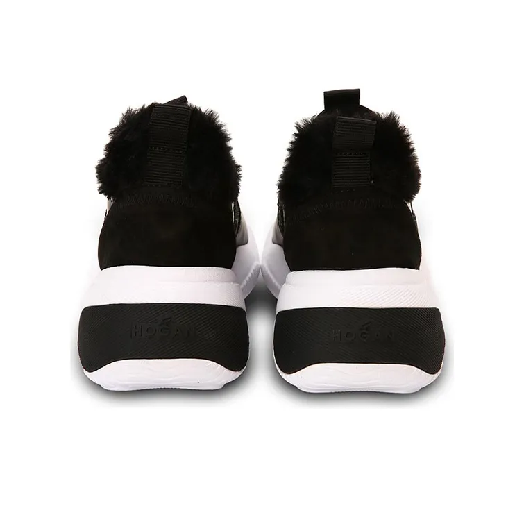 HOGAN Interaction Cushioning, Slip Resistant, And Abrasion Resistant Low Top Casual Shoes Women's Black-3