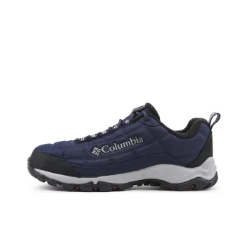 Columbia Cushioned Anti Slip Wear Resistant Impact Resistant Lightweight Warm Low Top Hiking Shoes Men's Navy Blue