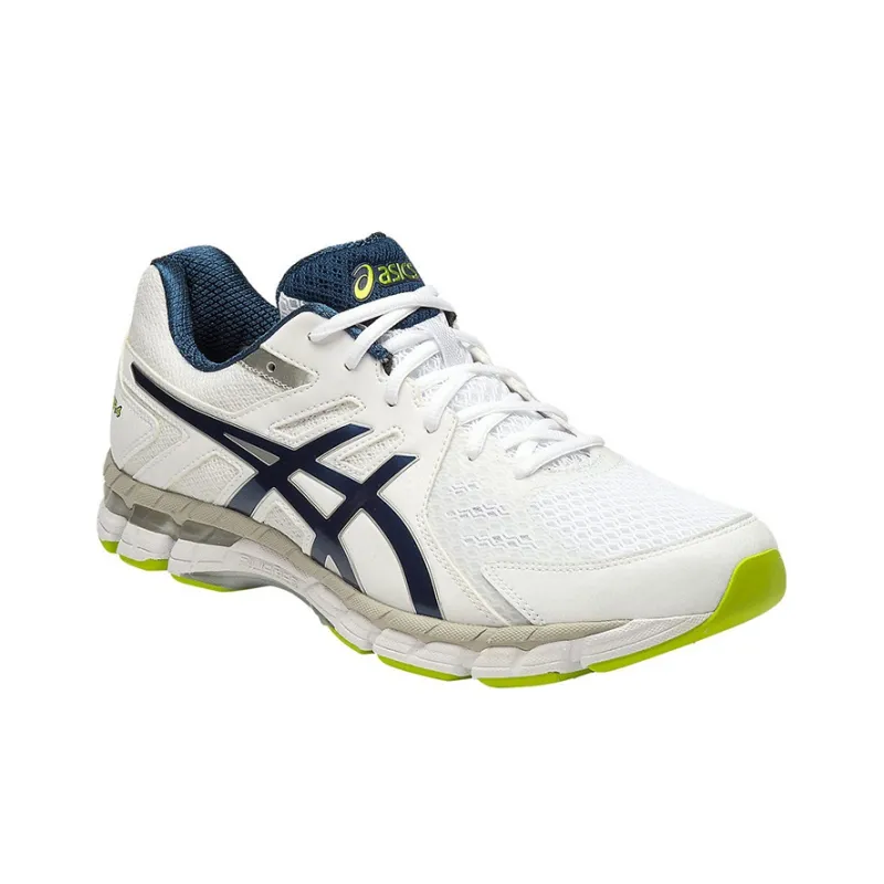 Asics Gel-Rink Scorcher 4 Anti-Slip Wear-Resistant Low-Top Running Shoes Men's White Blue 4E-Width-2