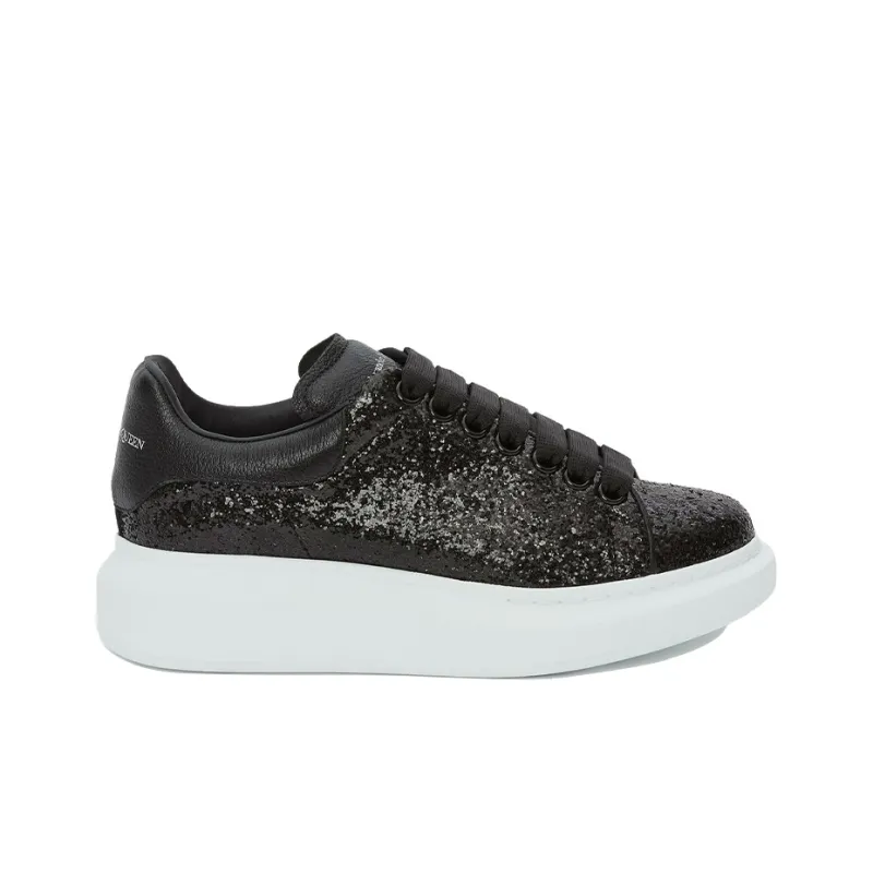 Alexander McQueen Oversized Sneaker Glitter 'Black' Women's-1