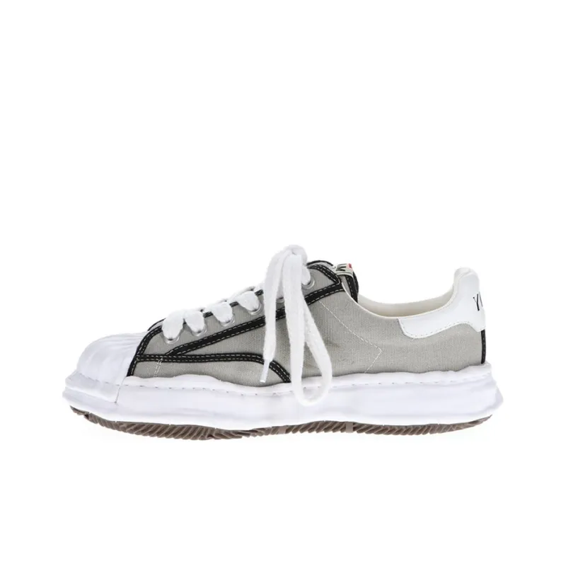 MIHARA YASUHIRO Blakey Low Top Stylish Skateboarding Shoes Unisex Gray White-0
