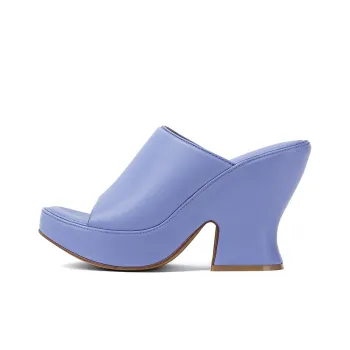 Bottega Veneta Slide Slippers 11cm Women's Purple