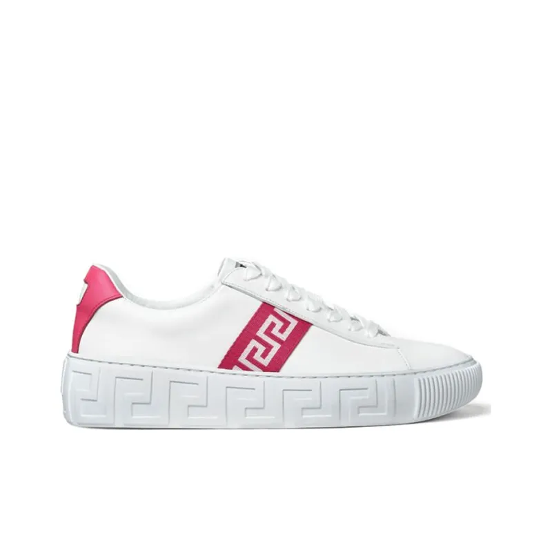VERSACE Women's Greca 'White Pink'-1