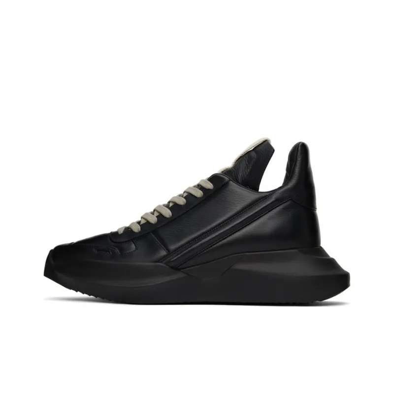 RICK OWENS/RO Anti Slip Wear Resistant Low Top Casual Shoes Women's Black-0