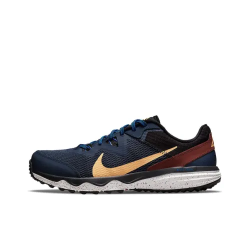 Nike Juniper Trail Running Shoes Men Low-Top Blue/Black/Yellow