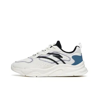 Anta Life Collection Cushioned Slip Resistant Abrasion Resistant Low Top Sports Casual Shoes Men's White Black Gray