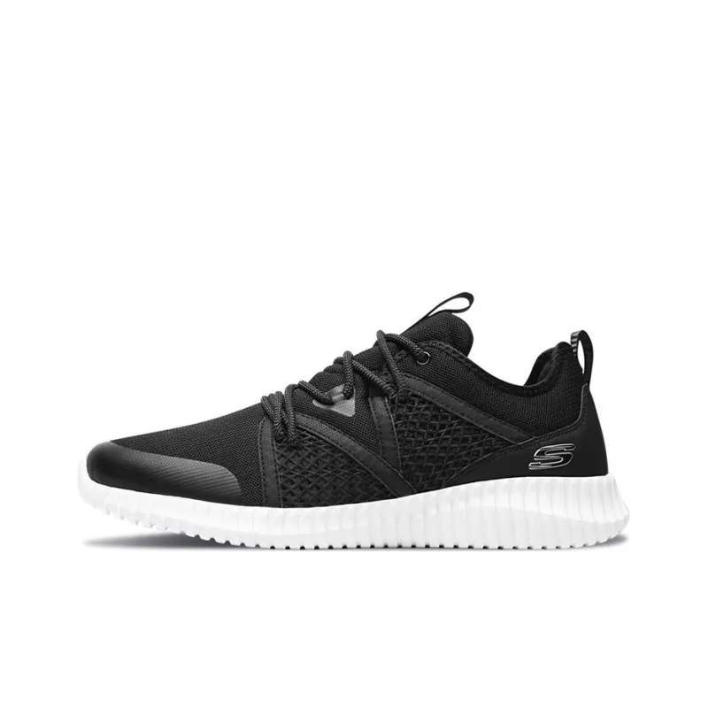 Skechers Elite Flex Casual Shoes Men Low-Top Black/White-0