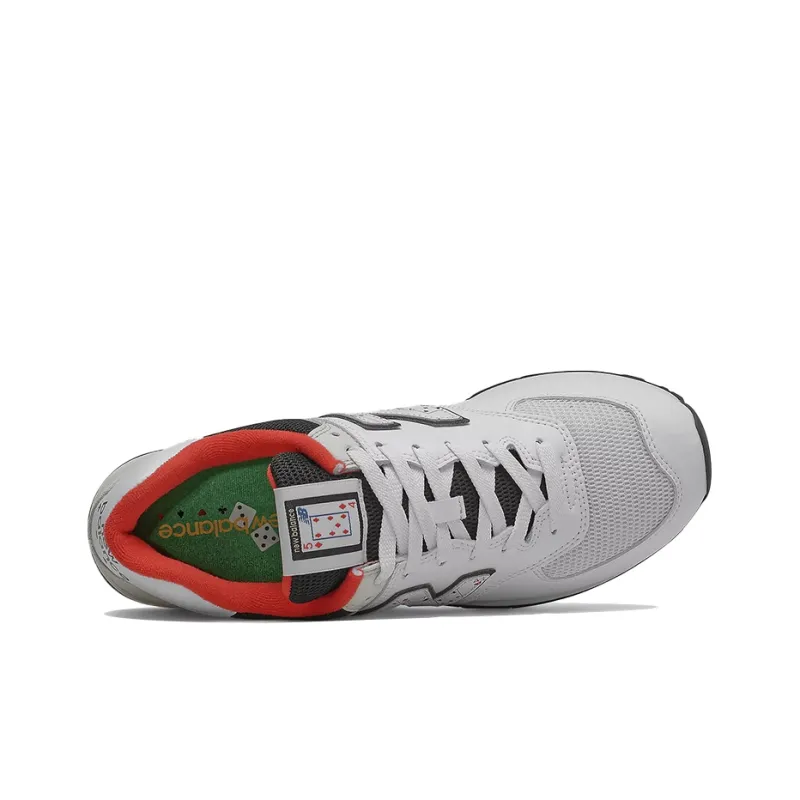 New Balance 574 Playing Card White Grey-2