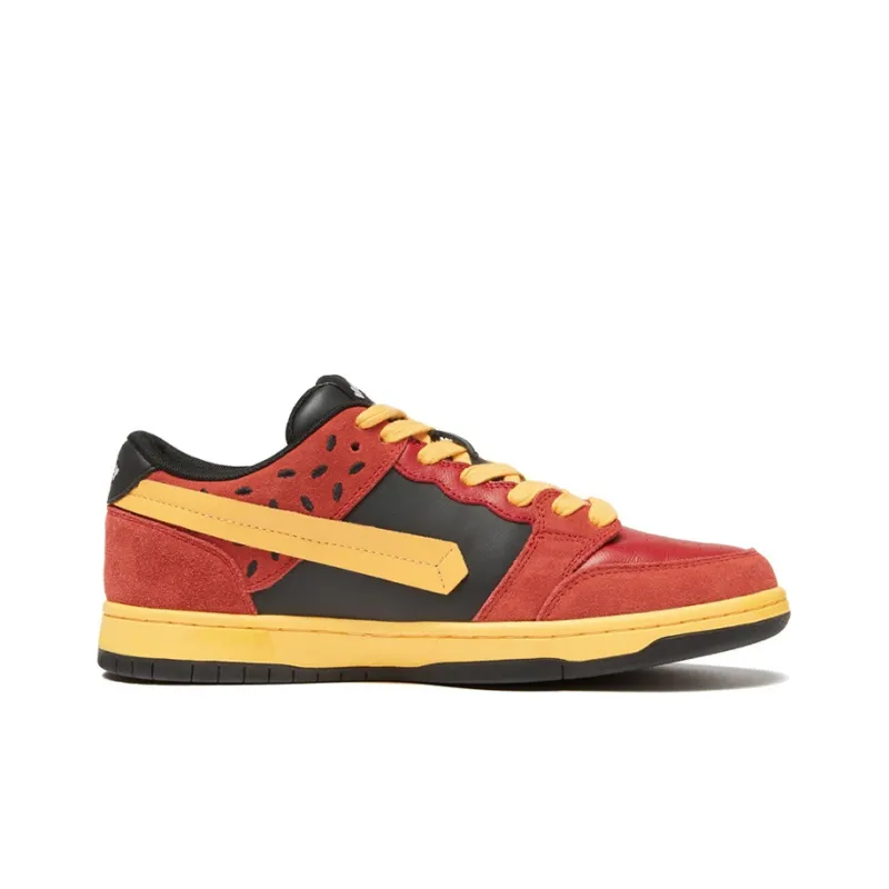 Vandy The Pink Burger Sneakers Stylish Skateboarding Shoes Men's Black Red-2