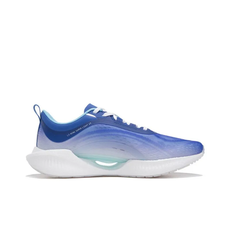 LiNing Super Light 19 Lightweight Anti Slip And Wear Resistant Low Top Running Shoes Men's Cobalt Purple Blue-1