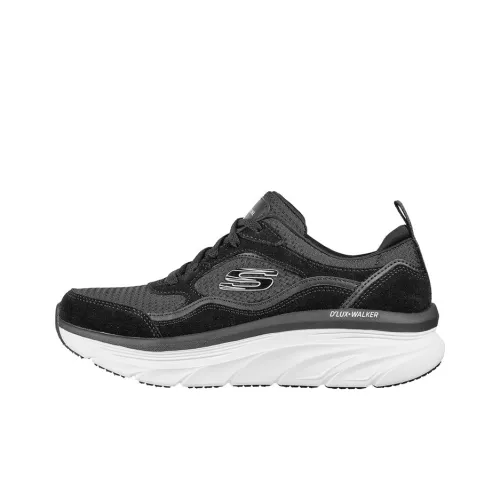 Skechers D'lux Walker Casual Shoes Women's Low-Top Black/White