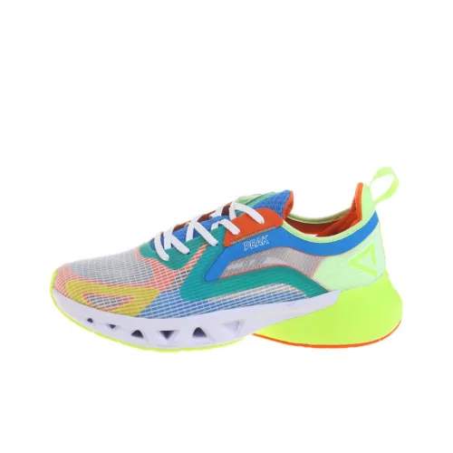 PEAK Cushioning Breathable Abrasion Resistant Slip Resistant Low Top Running Shoes Men's White Green