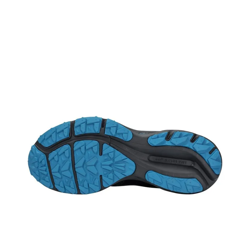 Mizuno Wave Rider GTX Running Shoes Women's Low Top Black/Blue-4