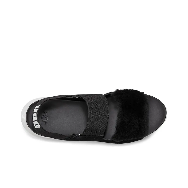 UGG Silverlake Black White Sandals Women's-4