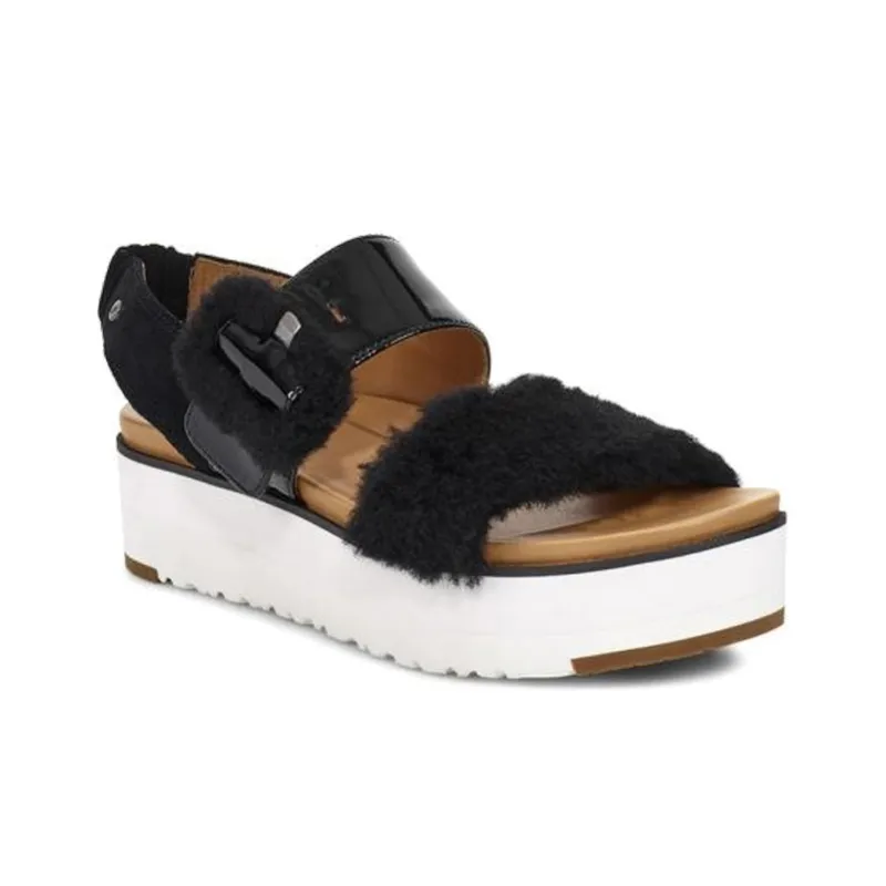 UGG Le Fluff 'Black White' Women's-2